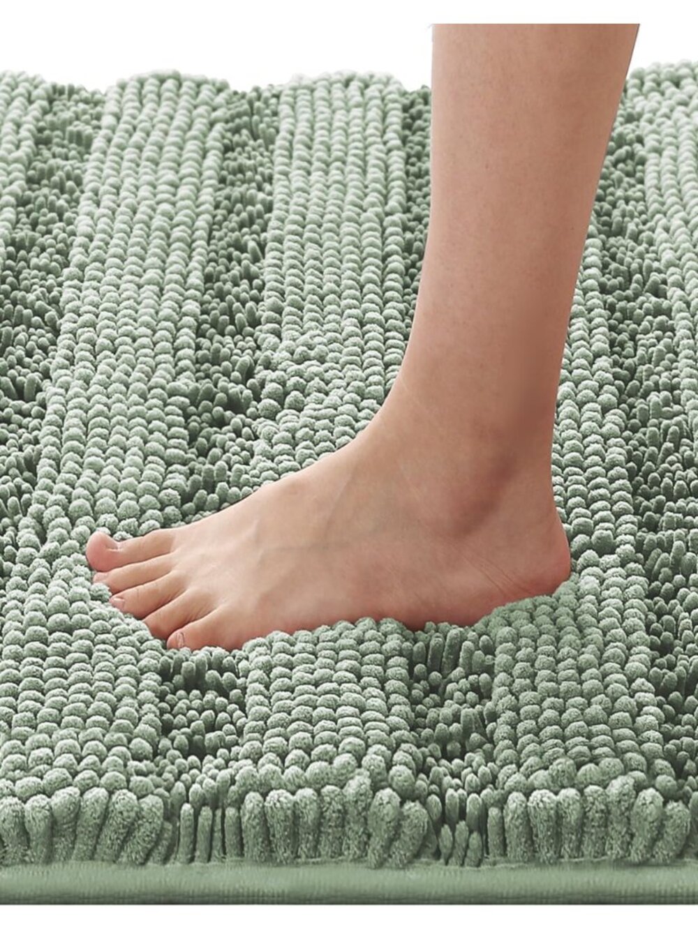 Bath Rugs for Bathroom Non Slip Bath Mats Extra Thick Chenille Striped Rug 20" x